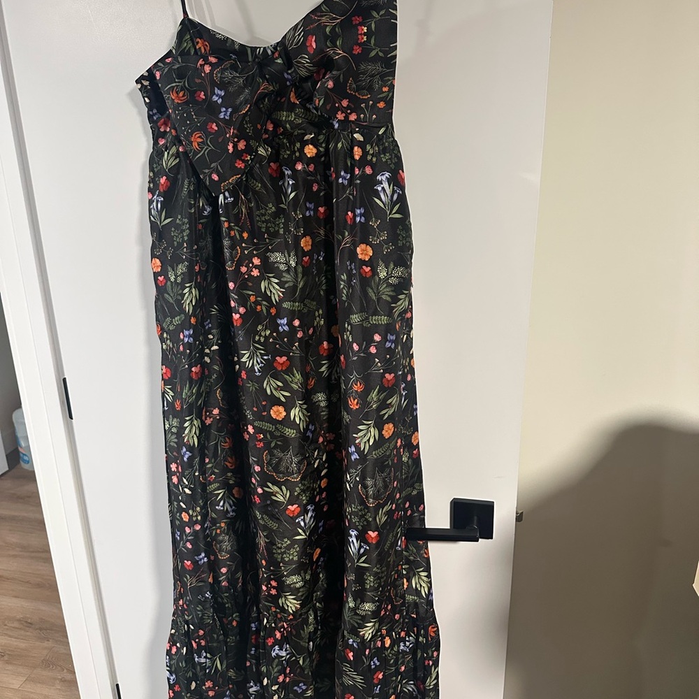 Hutch Black Floral Maxi Dress